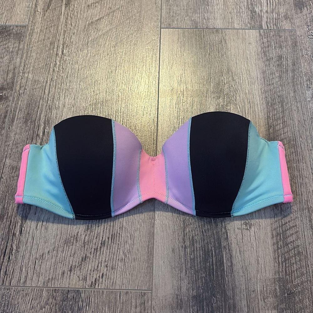 VS Strapless Color Block Bikini
